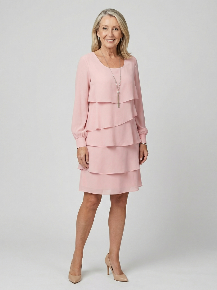 Robe à couches propre longueur genou Lila