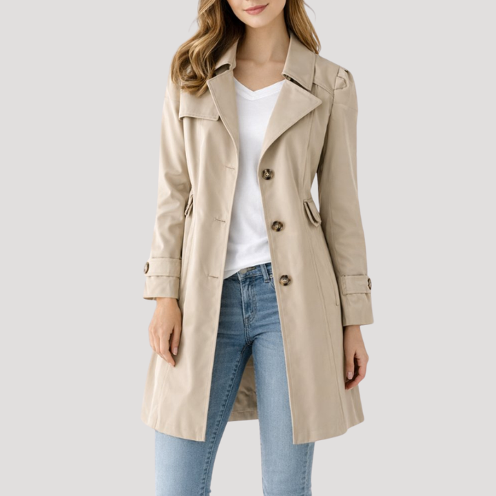 Louise Trench femme classique à poignets boutonnés