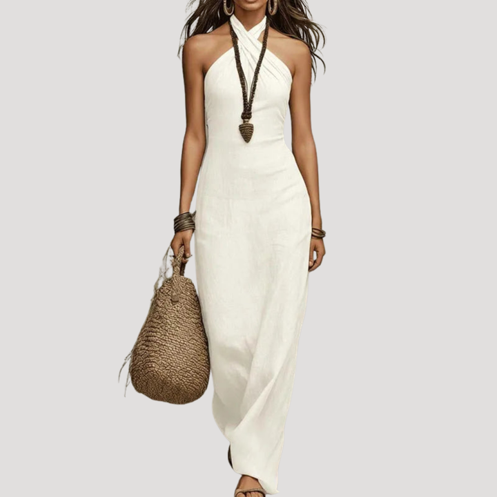 Elegant Bohemian Backless Maxi Dress for Women