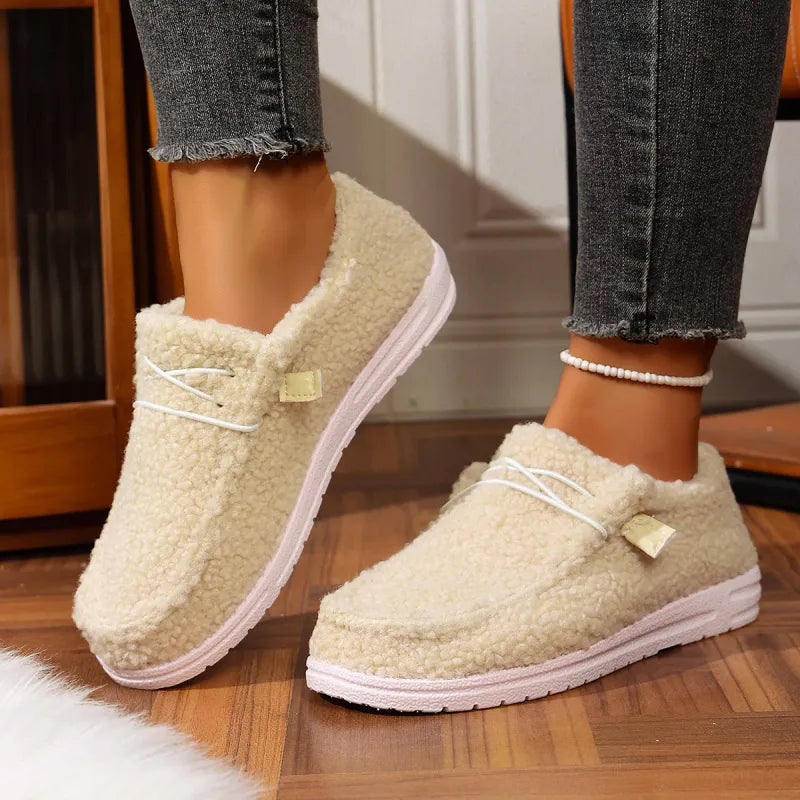Wendy Chaussons Teddy Femme Slippers Chauds et Doux pour Intérieur & Extérieur, vue 3