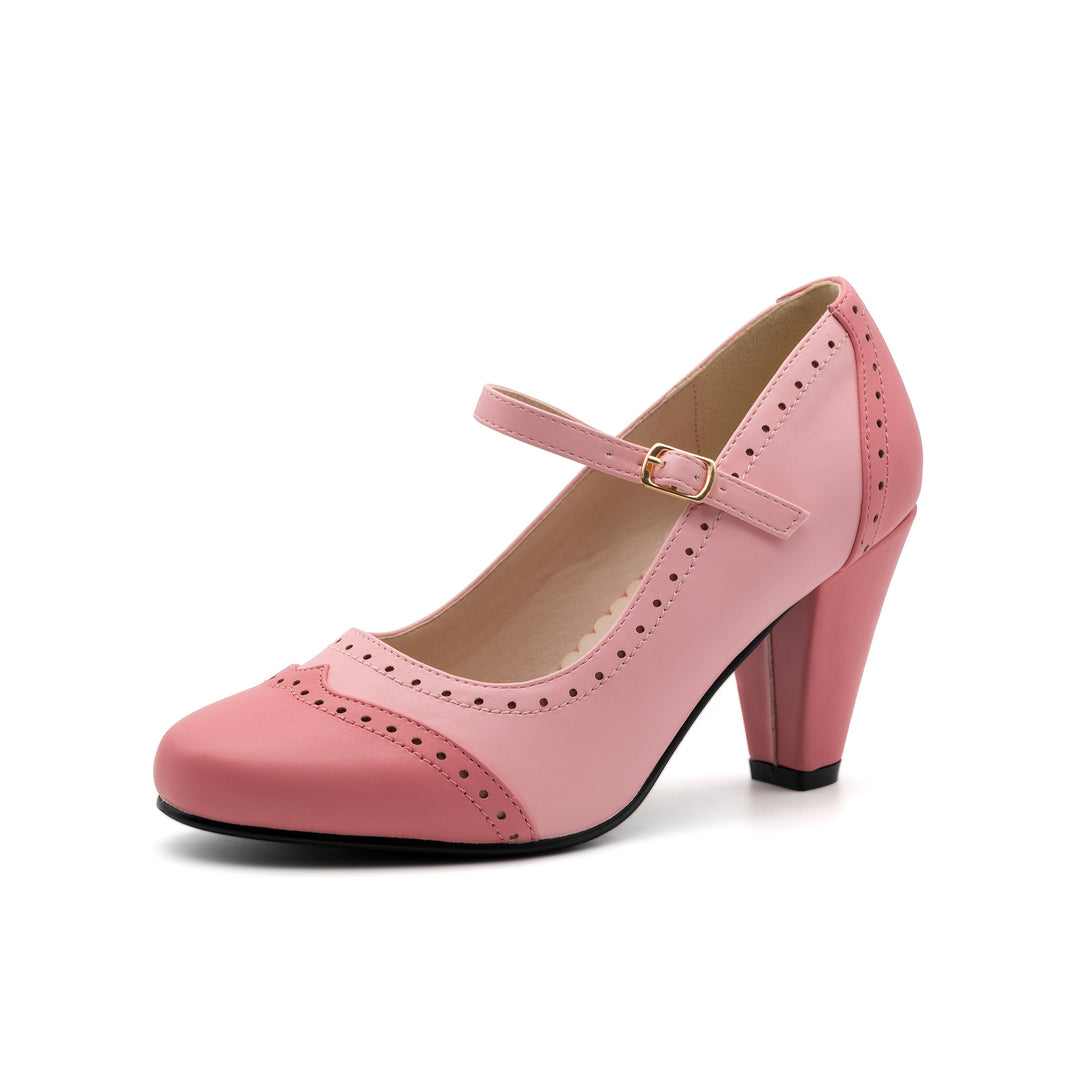 Amy™ | Escarpins bicolores élégants à talon confortable