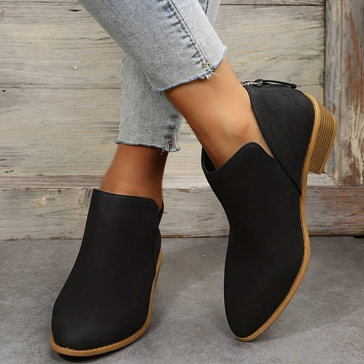 Bottines Femme Josephine Bottes Élégantes à Bout Pointu avec Détail Ajouré & Semelle Antidérapante, vue 4