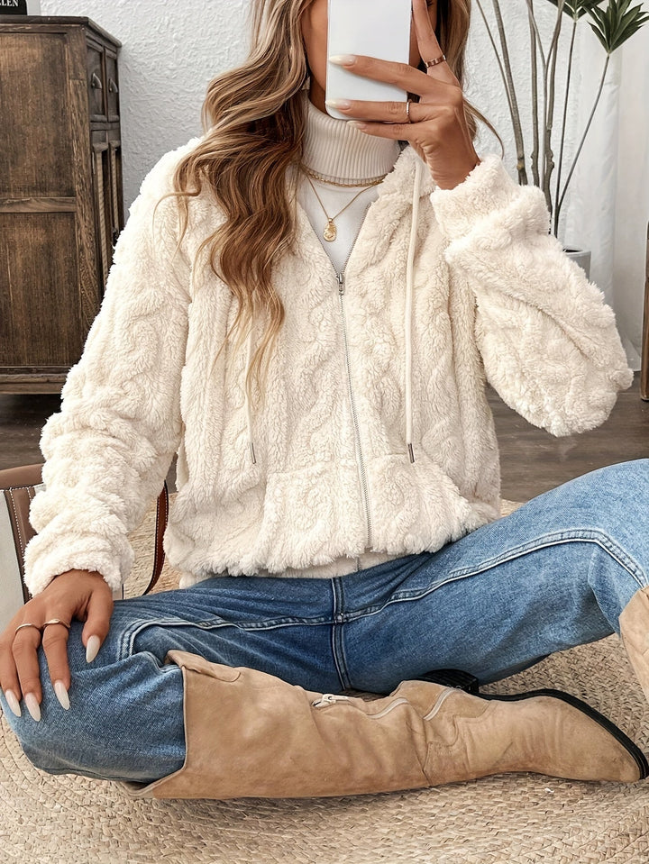 Francesca Veste Femme Veste Zippée à Capuche en Polaire Douce & Chaude pour Automne/Hiver, vue 5