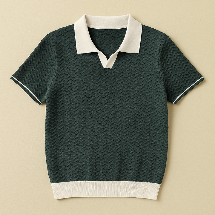 POLO SHIRT EN TISSU RICCIO DE