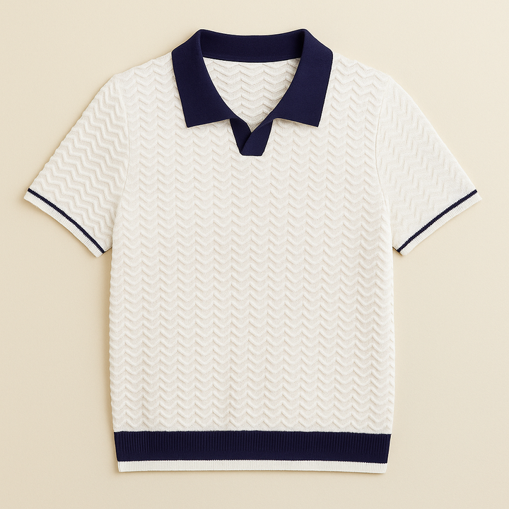POLO SHIRT EN TISSU RICCIO DE
