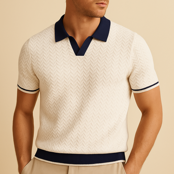 POLO SHIRT EN TISSU RICCIO DE