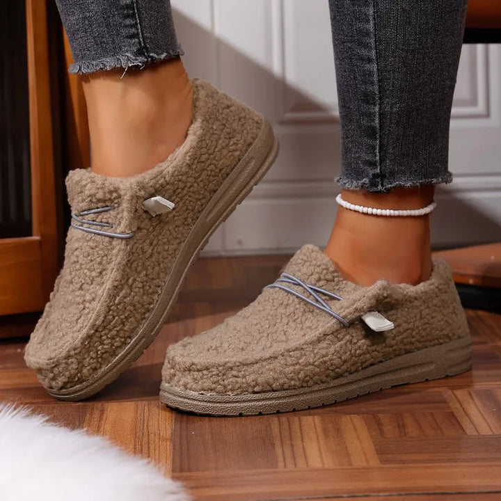 Wendy Chaussons Teddy Femme Slippers Chauds et Doux pour Intérieur & Extérieur, vue 2