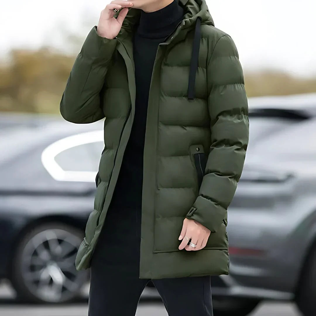 Ryle Veste Homme Manteau d’Hiver Isolé à Capuche avec Doublure Chaude & Design Moderne, vue 3
