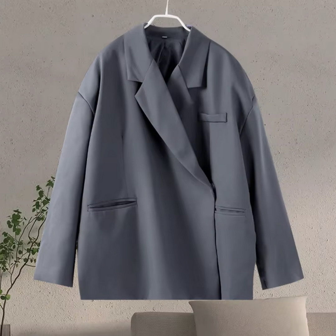 Yusra Blazer Oversize Femme Veste Élégante Moderne avec Coupe Fluide & Tissu Structuré, vue 4