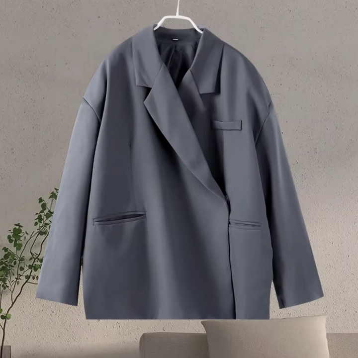 Yusra Blazer Oversize Femme Veste Élégante Moderne avec Coupe Fluide & Tissu Structuré, vue 4