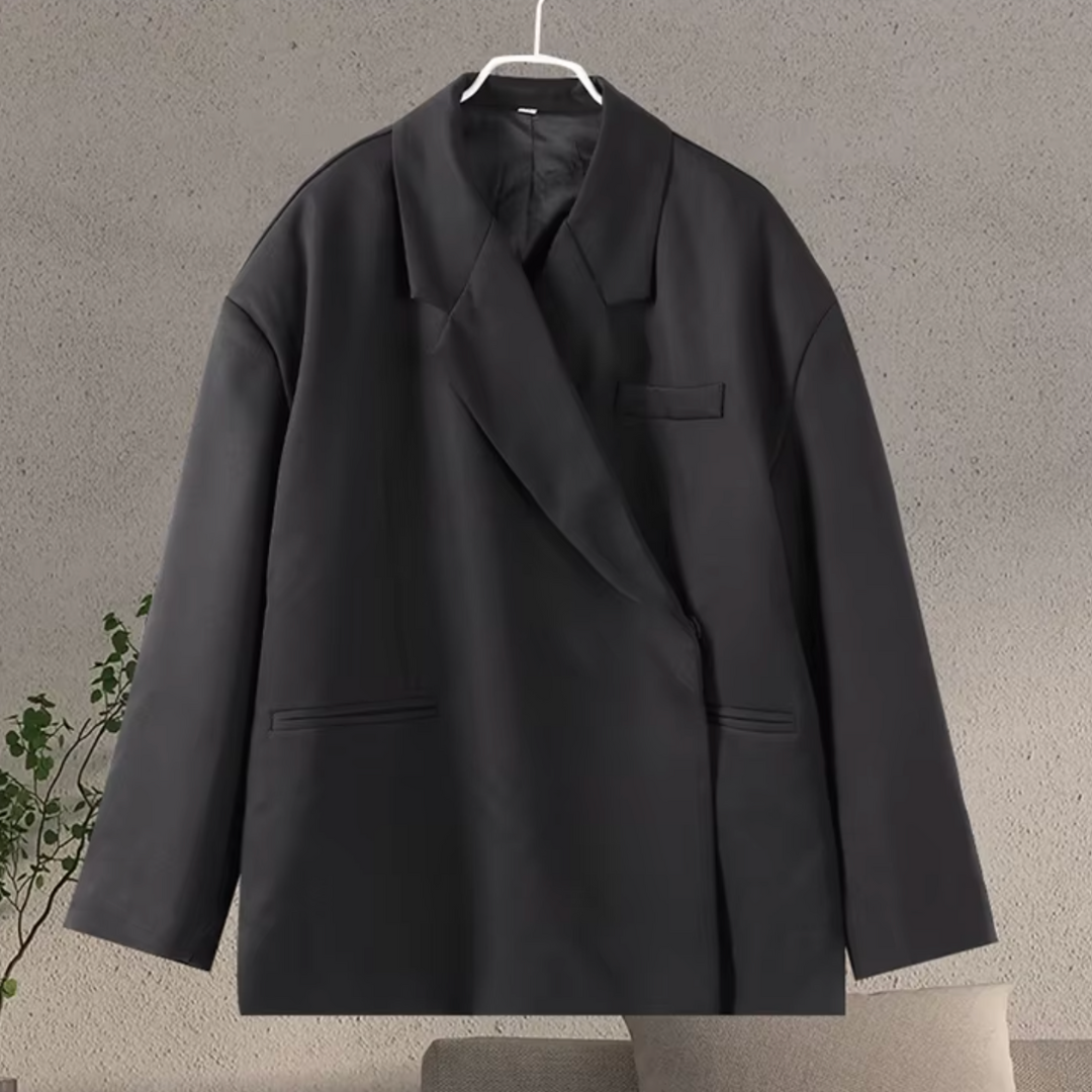 Yusra Blazer Oversize Femme Veste Élégante Moderne avec Coupe Fluide & Tissu Structuré, vue 5