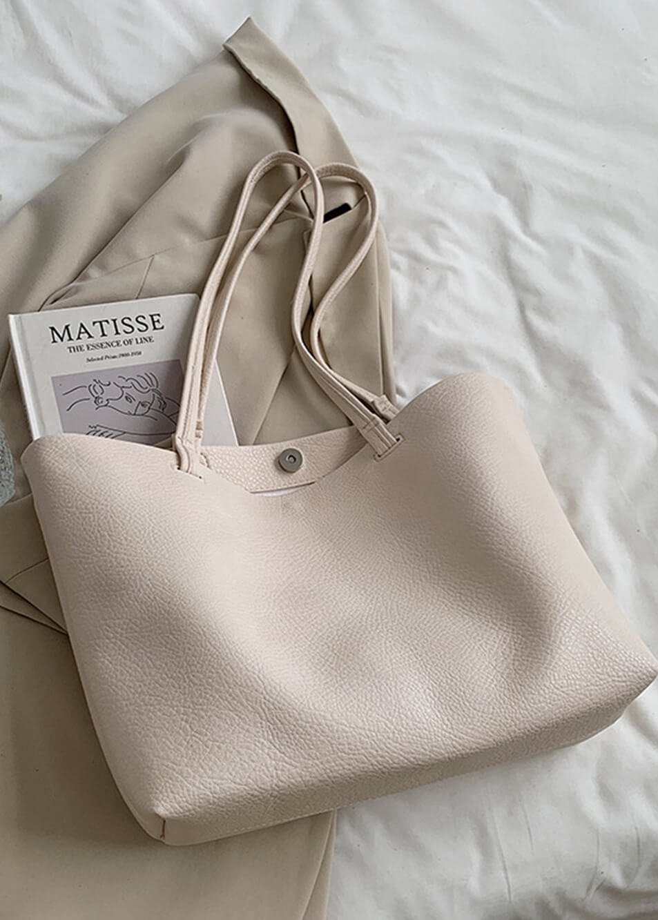 Reyna Sac Cabas Femme Design Minimaliste Spacieux en Simili-Cuir Durable, vue 2