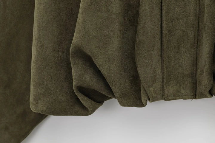 Isla Veste Femme en Daim Blouson Oversize Élégant avec Coupe Moderne & Confort Doux, vue 10
