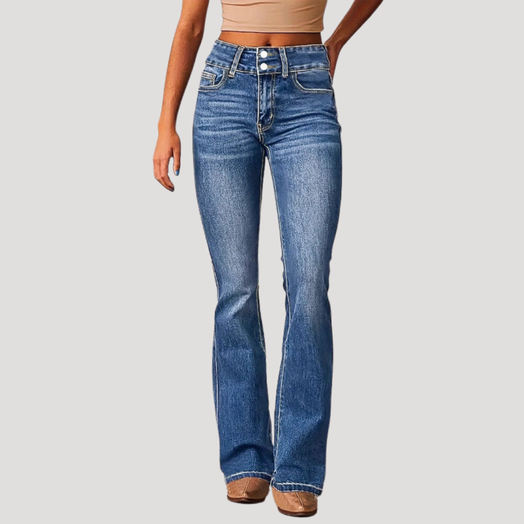 Suzanne Jean Bootcut Femme Taille Haute