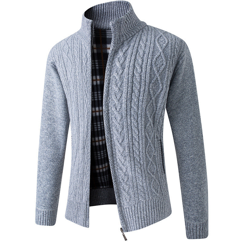 Jeffery Pull Homme en Velours Tricoté Tissu Soigné et Doux au Style Moderne Élégan