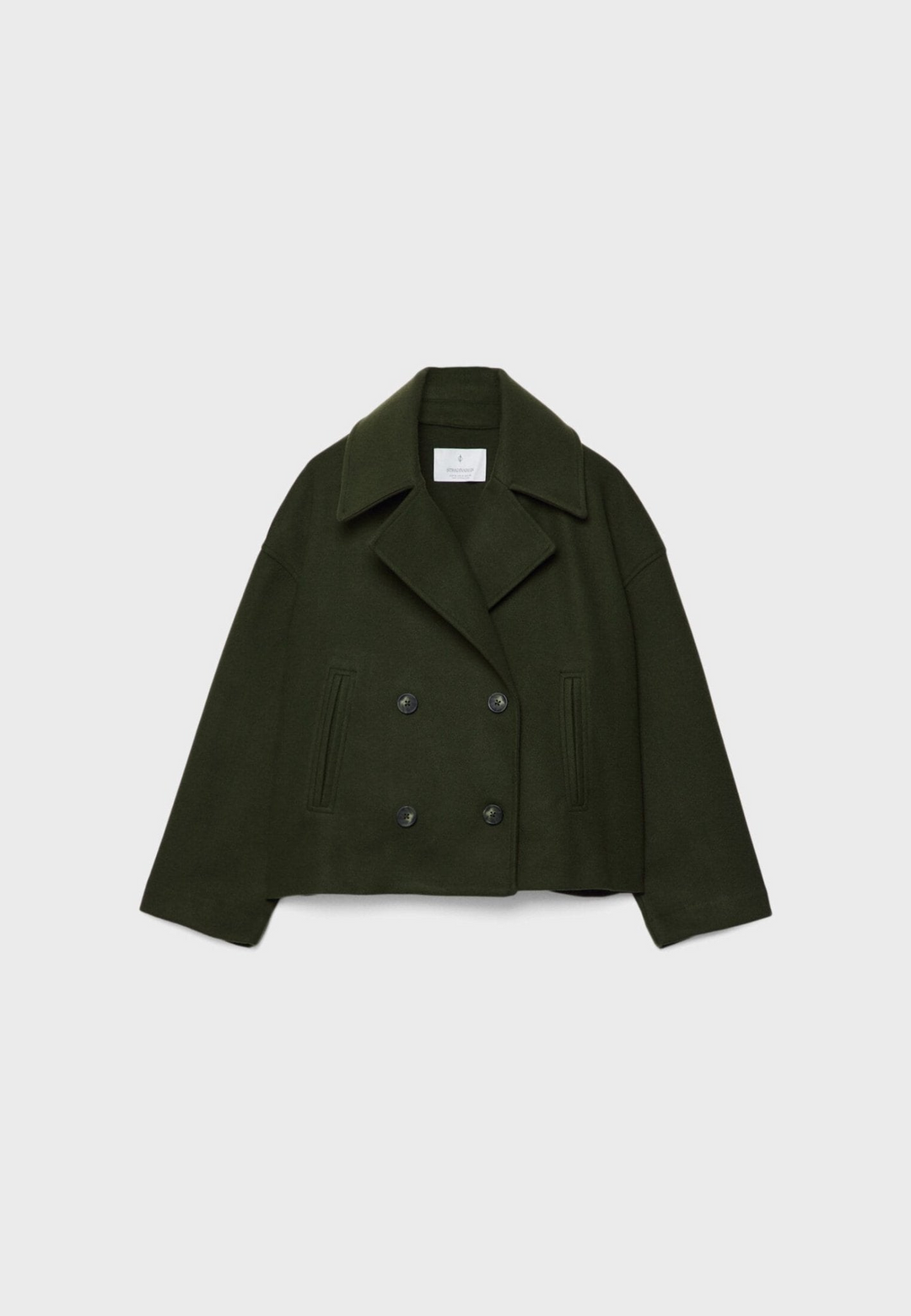 Eloise Veste Croppée Femme Élégante Coupe Tailleur avec Revers Pointus & Fermeture Double Boutonnage, vue 5