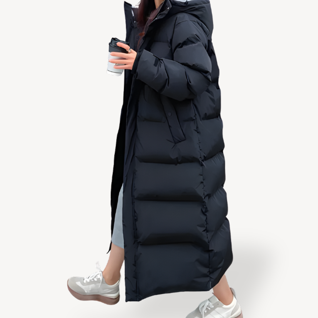 Salomé Doudoune longue oversize femme à capuche