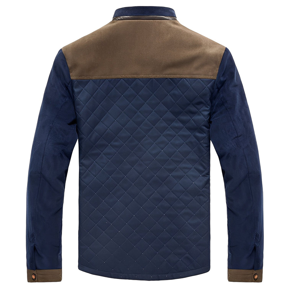 Ythan Veste Patchwork pour Homme Manteau Moderne et Élégant en Tissu avec Design Contemporain, vue 2