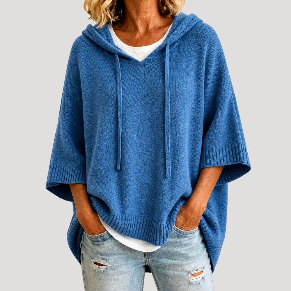Ninon Pull Femme Oversize à Capuche