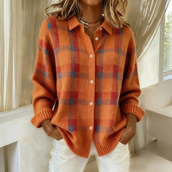 Gilet Tricoté à Col pour femme, vue 3