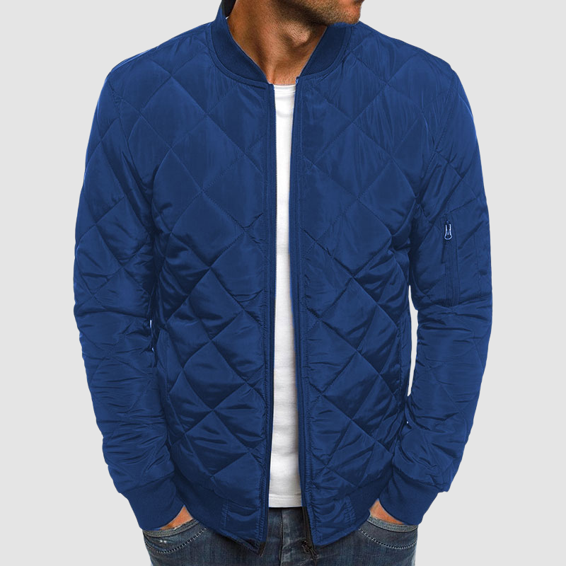 Benedict Veste Matelassée pour Homme Légère avec motif à losanges, fermeture zippée et poches, vue 2