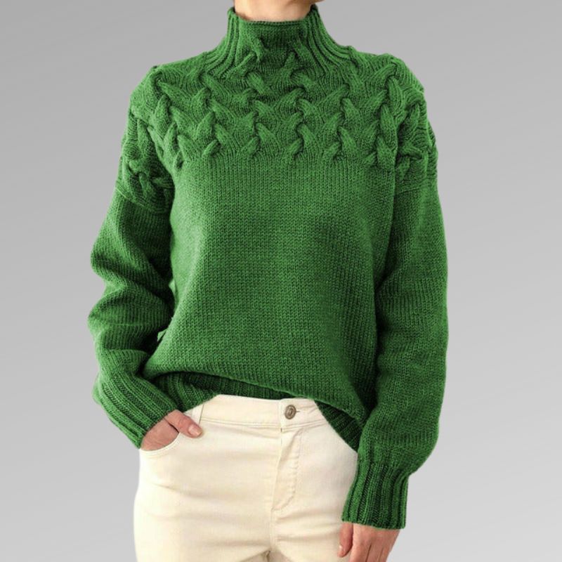 Reagan Col Roulé Femme Pull d’Hiver Élégant en Coton Mélangé Doux et Confortable, vue 5