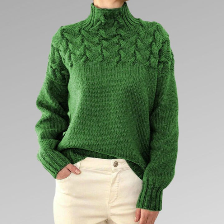 Reagan Col Roulé Femme Pull d’Hiver Élégant en Coton Mélangé Doux et Confortable, vue 5