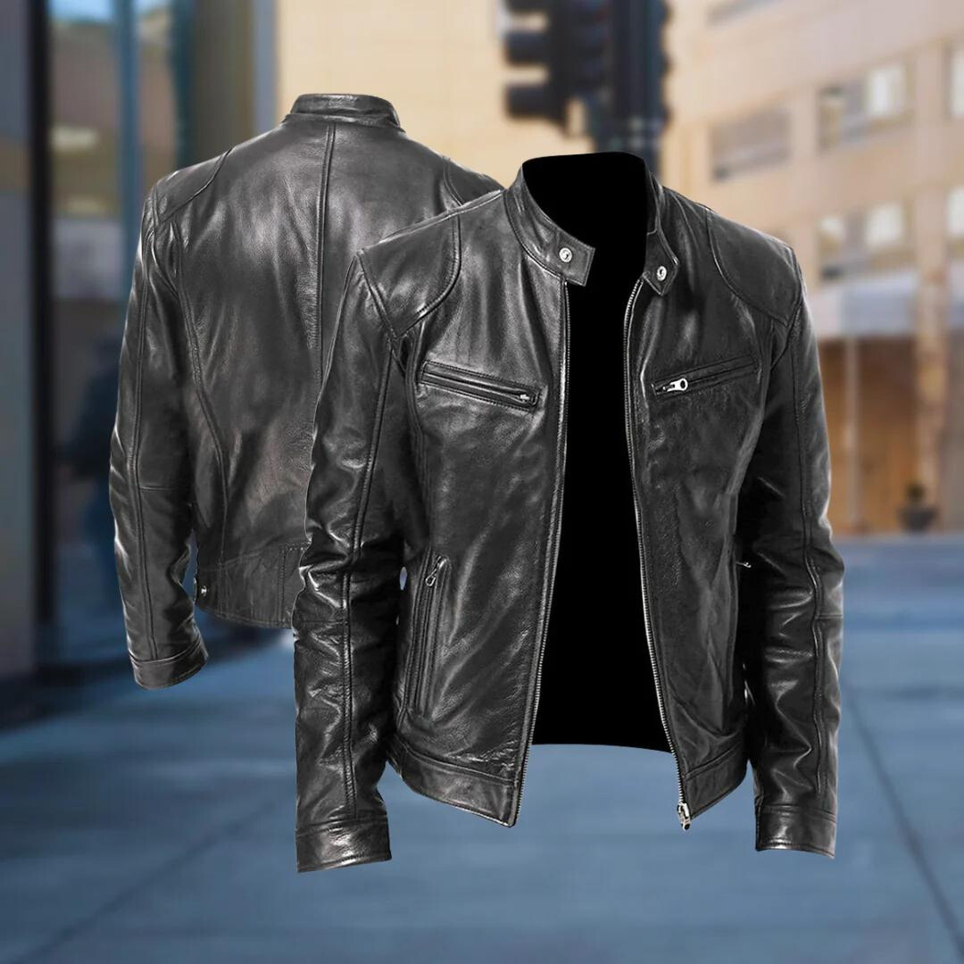 David Homme Veste en Cuir Blouson Élégant & Durable au Style Moderne et Confortable, vue 4