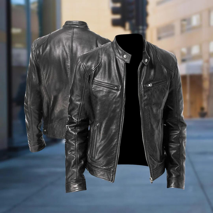 David Homme Veste en Cuir Blouson Élégant & Durable au Style Moderne et Confortable, vue 4