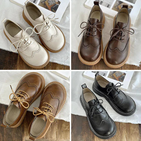 Liza Chaussures Femme Oxford Style Richelieu Élégantes avec Détails Brogue & Confort, vue 6