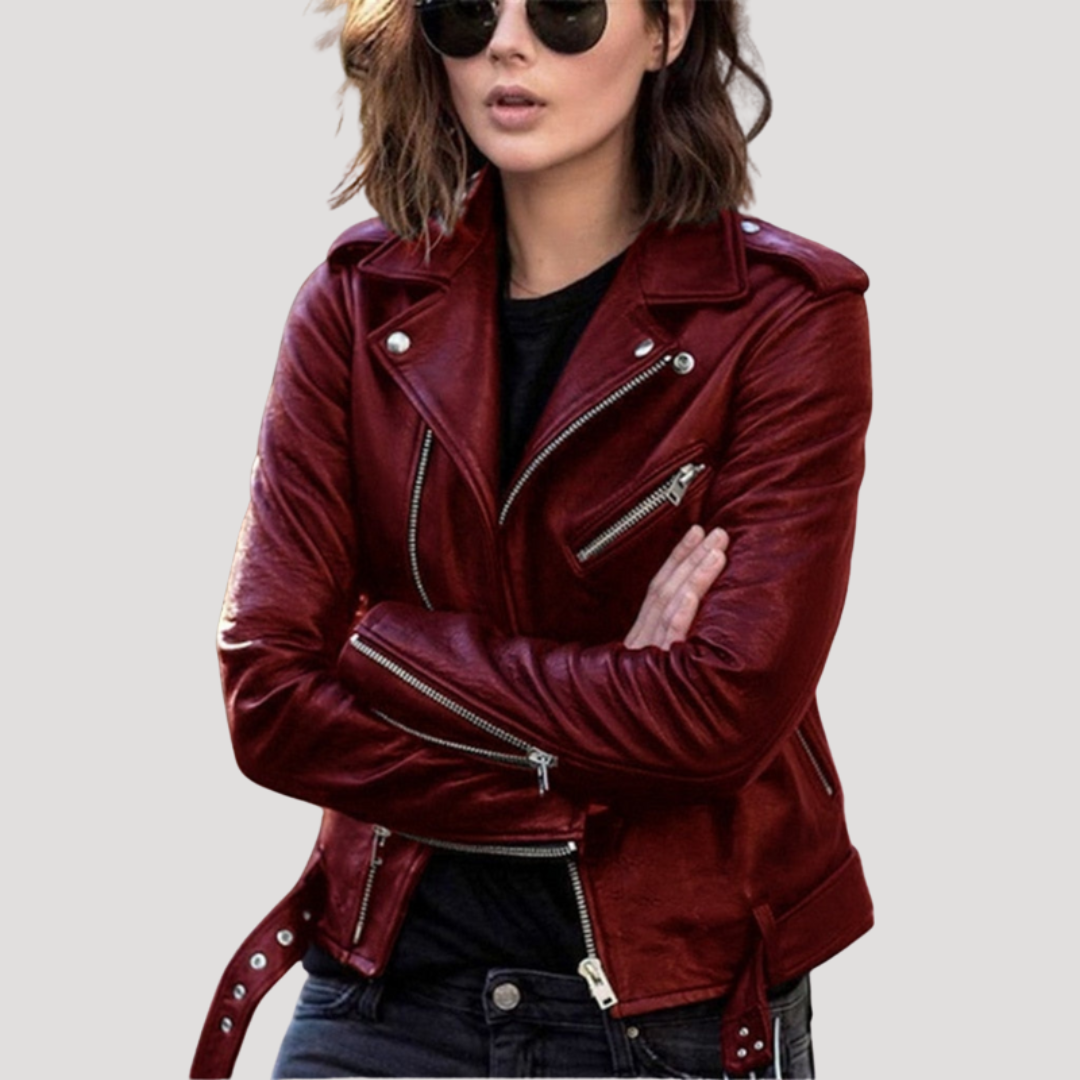 Margot Veste Biker Femme Zippée