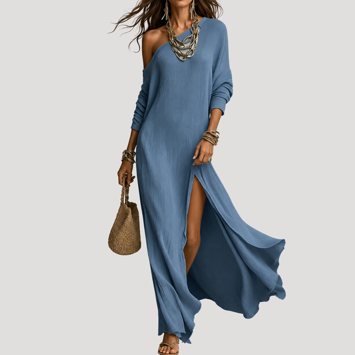 Women's One-Shoulder Maxi Dress