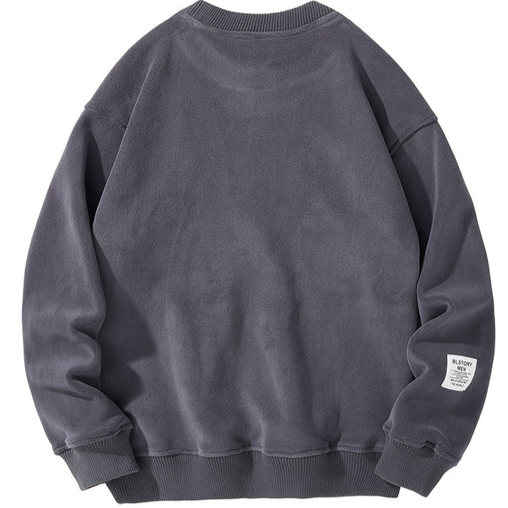 Pull Décontracté À Col Rond Avec Lettres Brodées Pour Hommes, vue 6