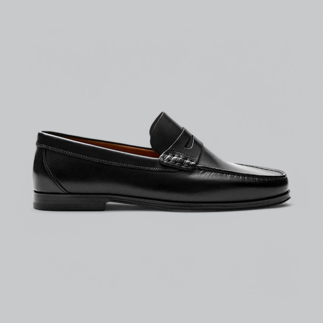 Joel Mocassins Homme en Cuir Chaussures Habillées Sans Lacets avec Semelle en Caoutchouc pour Tenues Décontractées & Formelles
