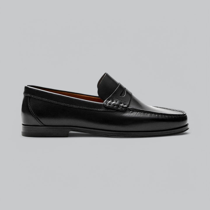 Joel Mocassins Homme en Cuir Chaussures Habillées Sans Lacets avec Semelle en Caoutchouc pour Tenues Décontractées & Formelles