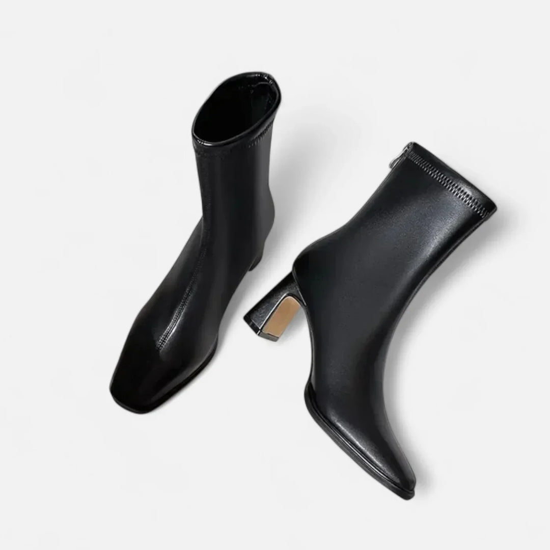 Madison Bottines Femme Bottines Hiver Vintage à Bout Carré avec Doublure Chaude & Talon Bloc, vue 6
