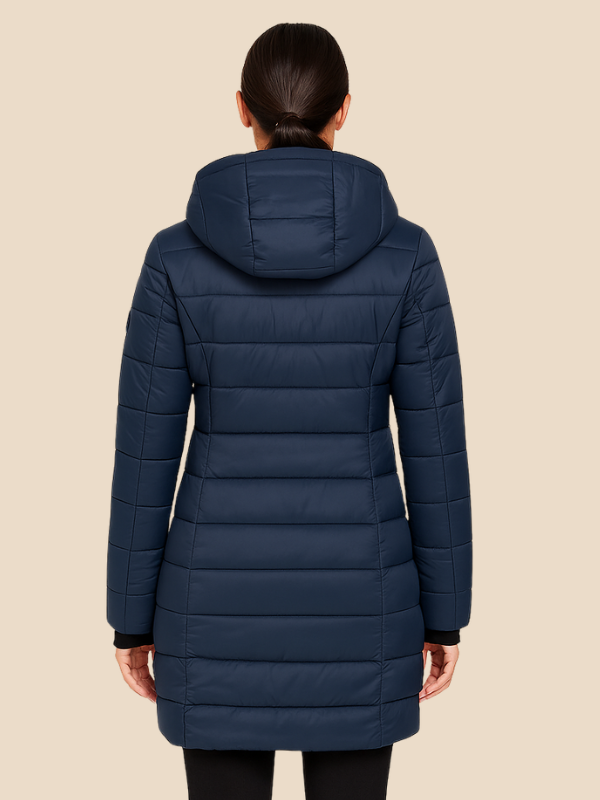 Iris Veste femme matelassée légère avec capuche et fermeture éclair