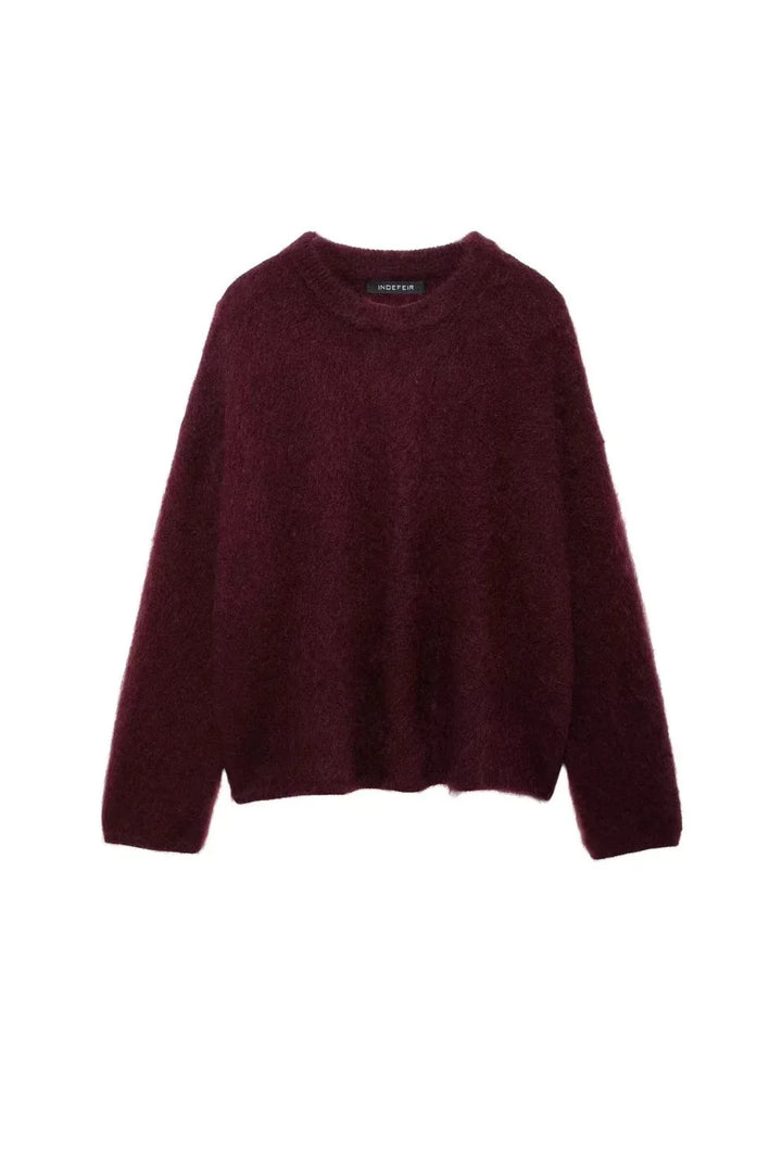 Milas Pull d’Hiver Doux Femme Coupe Décontractée avec Col Rond & Chaleur Légère, vue 7