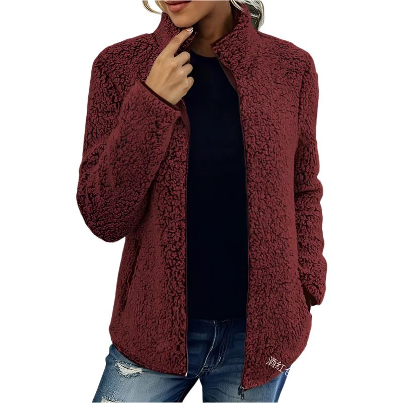 Yuna Veste Femme Veste en Polaire Douce & Chaude au Style Décontracté et Élégant