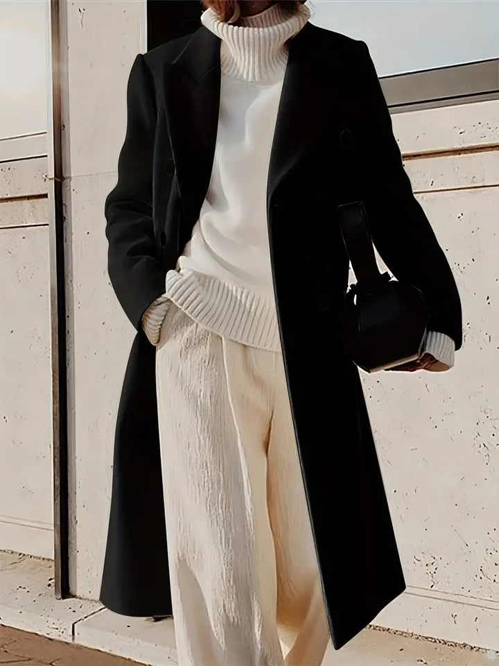 Mariana Manteau Long Femme Trench Élégant en Cachemire avec Coupe Moderne & Intemporelle, vue 3