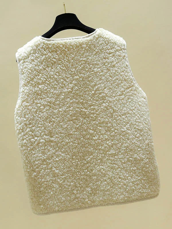 Nora Gilet Sans Manches Femme Tissu Doux, Fermeture à Boutons & Style Polyvalent, vue 2