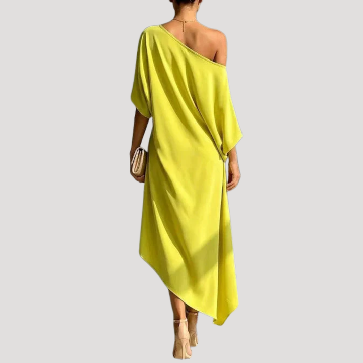Elegant One-Shoulder Asymmetrical Dress
