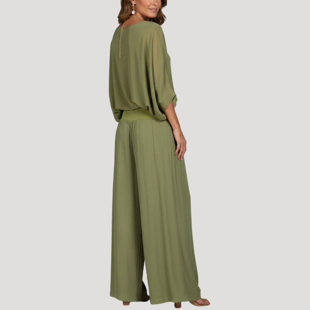 Women's Elegant Loose Two-Piece Trouser Set