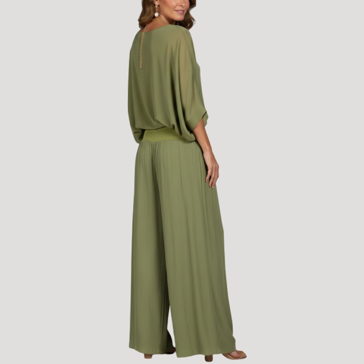 Women's Elegant Loose Two-Piece Trouser Set