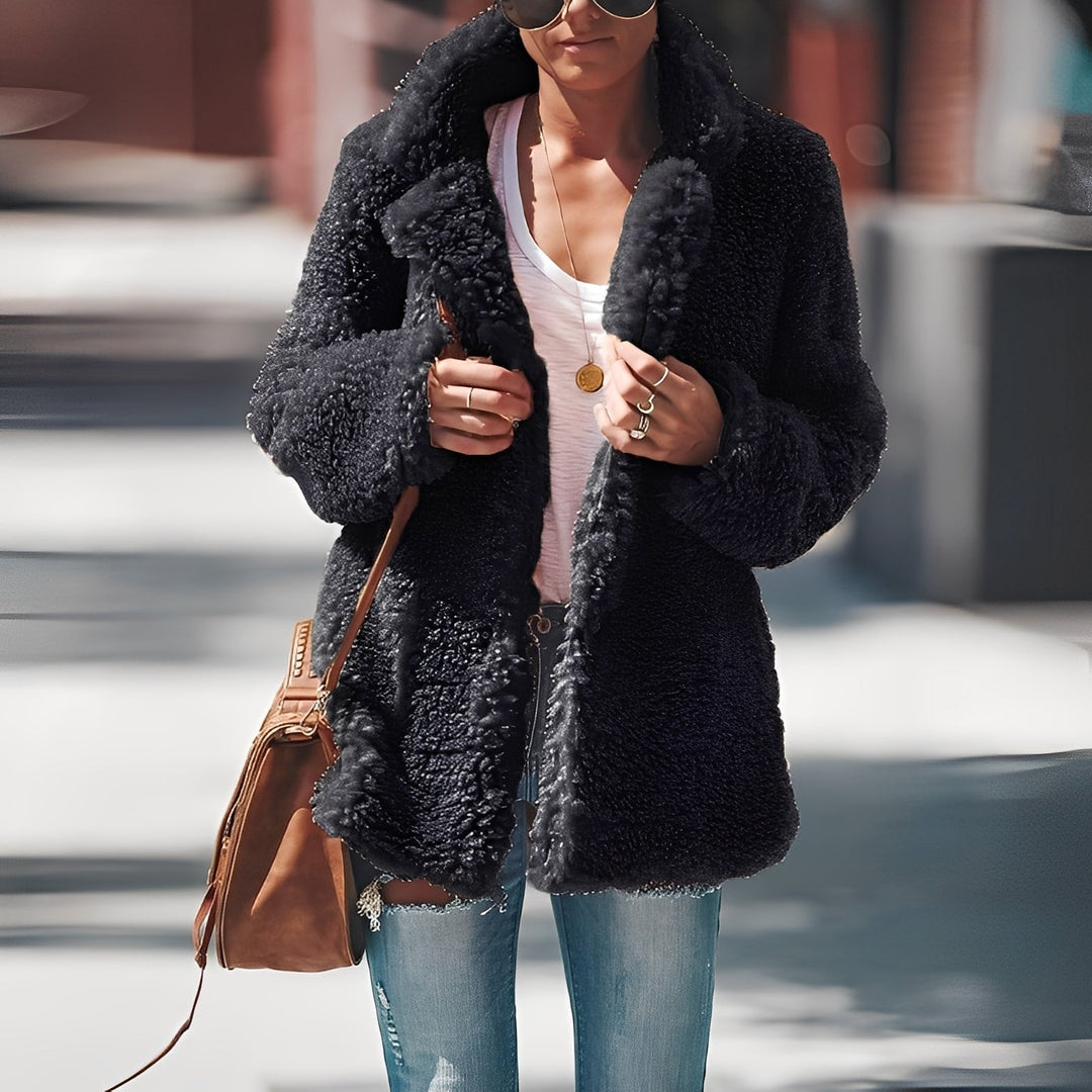 Anastasia Veste Polaire Femme Veste Chaude en Polaire Épaisse avec Coupe Moderne Hiver, vue 4