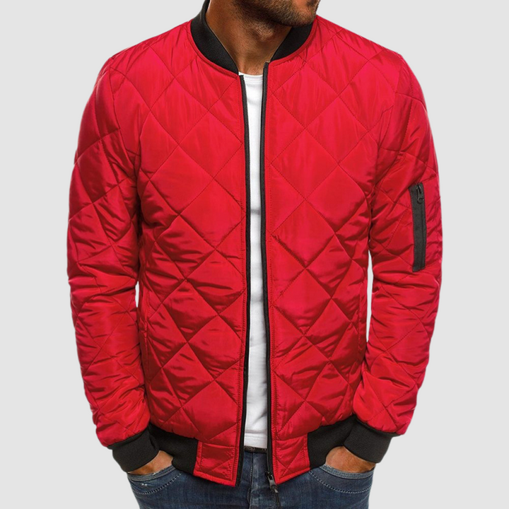 Benedict Veste Matelassée pour Homme Légère avec motif à losanges, fermeture zippée et poches, vue 3