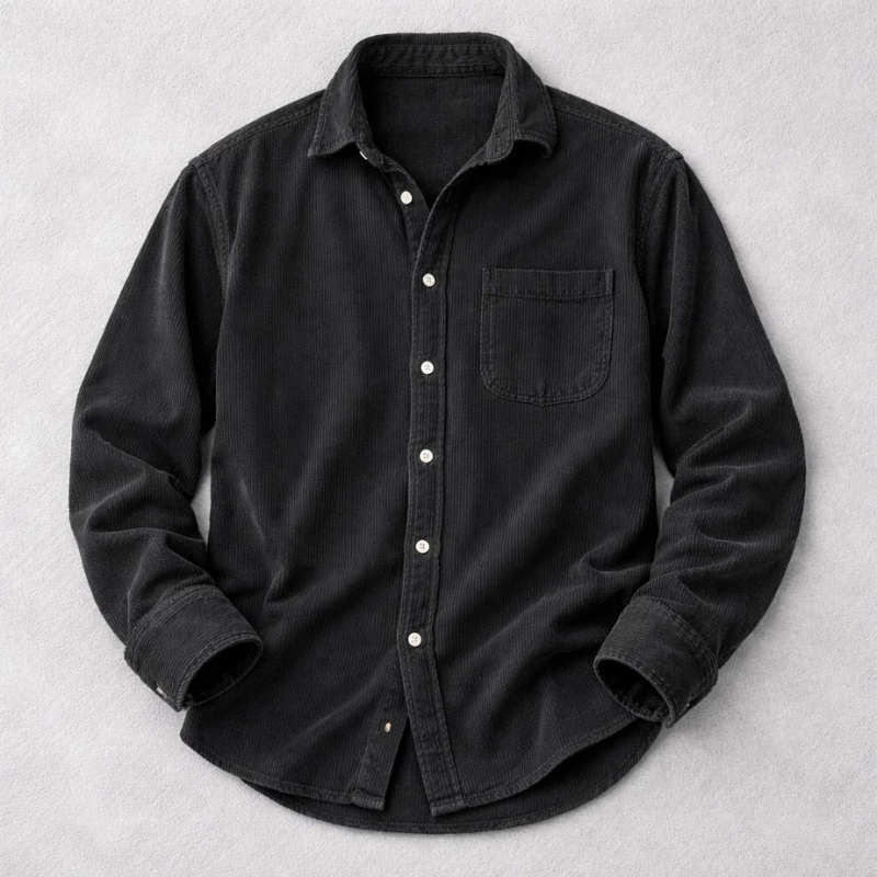 CHEMISE CLASSIQUE EN VELOURS CÔTELÉ POUR HOMME
