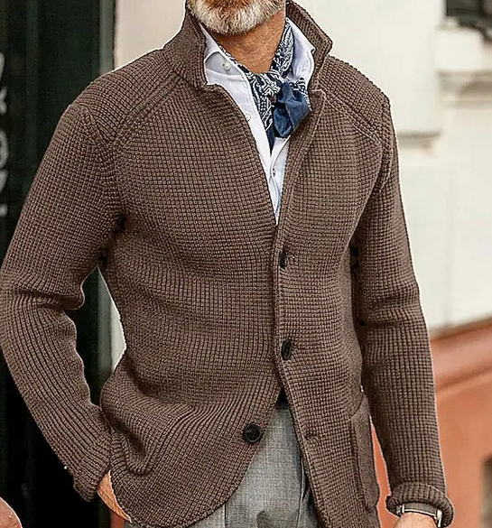 Edward Blazer Homme Vintage Col Montant Élégant, Manches Longues & Style Intemporel, vue 5