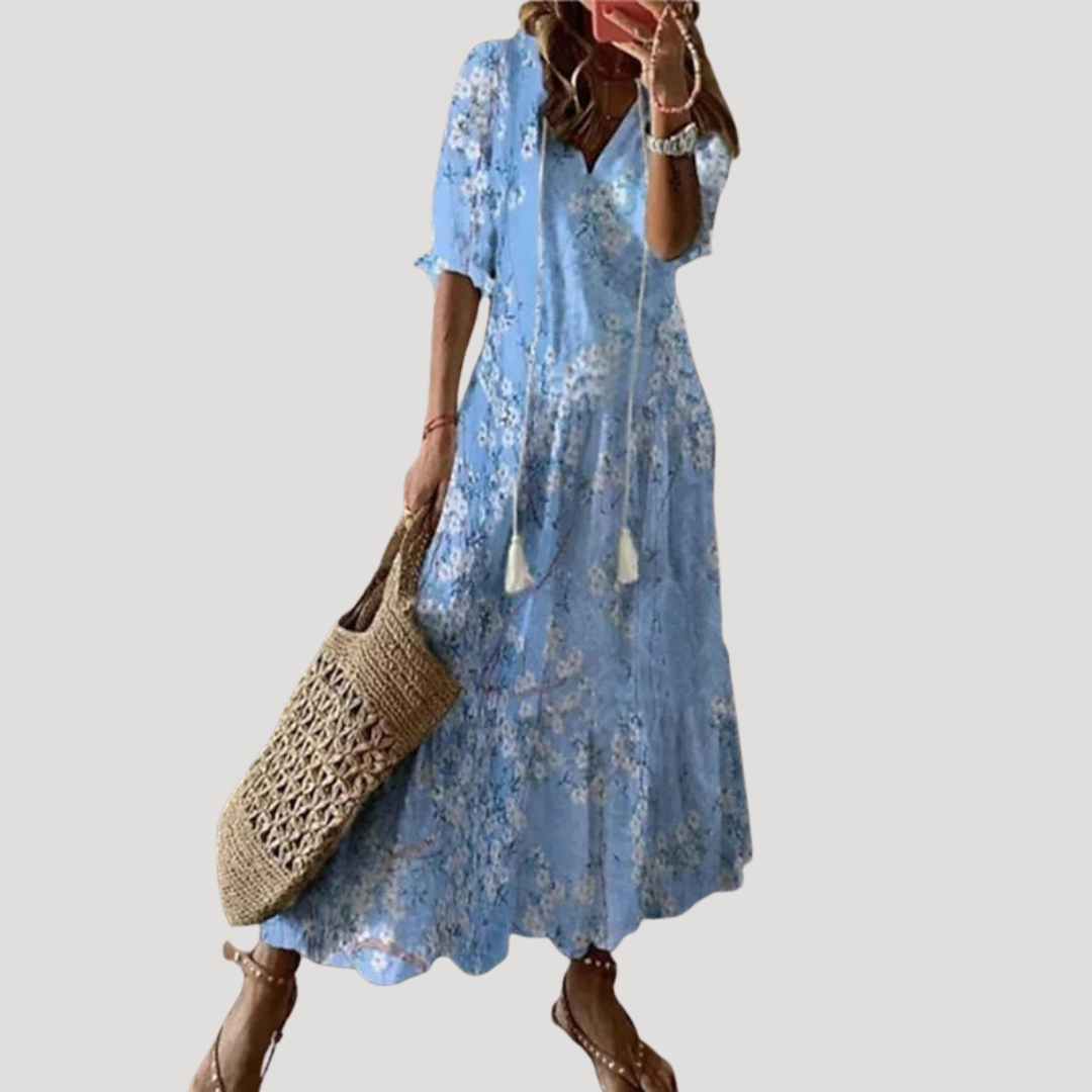Robe longue bohème fluide