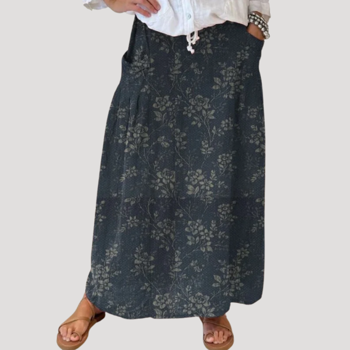 Céleste Jupe Maxi Femme Taille Élastique Décontractée